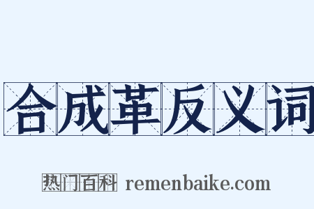 合成革反义词是什么意思的图片
